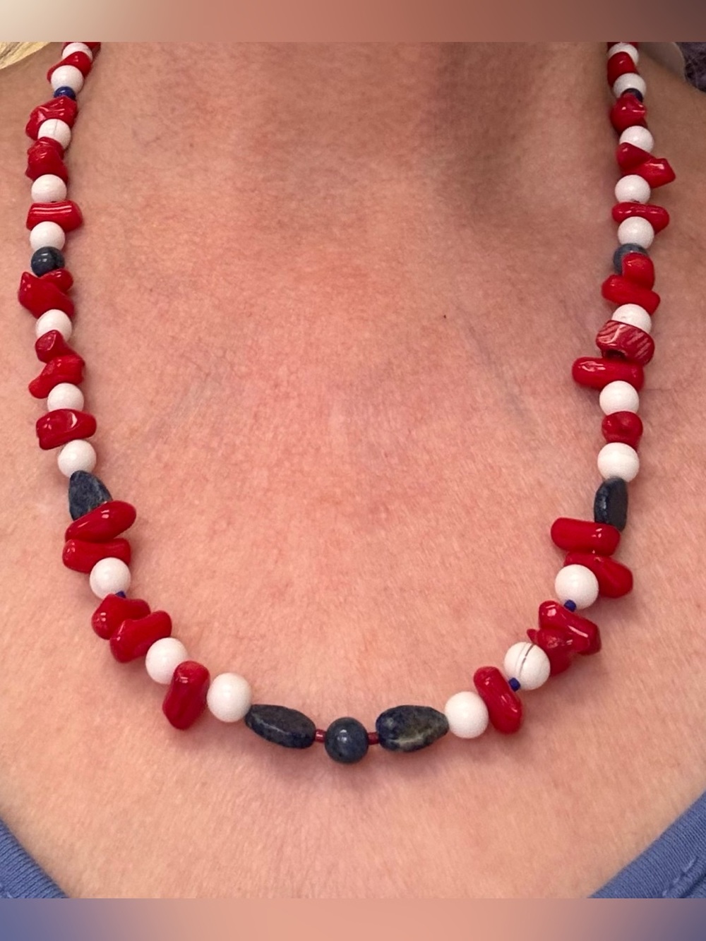 Team USA!  Celebrate USA’s 250th birthday with my newest set! Necklace/bracelet